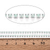 Iron & ABS Plastic Imitation Pearl Tennis Chains CH-Q006-01A-15-3