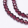 Natural Garnet Beads Strands X-G-D167-B-2mm-1