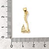 Rack Plating Brass Micro Pave Cubic Zirconia Pendants KK-Z086-66G-05-3