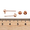 Brass Post Earring Findings EC593-RG-NF-2