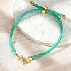 Adjustable Nylon Cord Bracelets BJEW-C096-01G-12-1