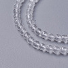 Natural Quartz Crystal Beads Strands G-F596-44-3mm-3