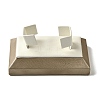 Imitation Leather Jewelry Bangle Display Stands ODIS-K005-08-1