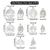 20Pcs 5 Style 304 Stainless Steel Pendants STAS-DC0005-87-4