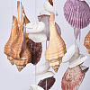 Defective Closeout Sale Natural Shell Bead Wind Chimes DIY-XCP0004-02-2