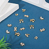 16Pcs 8 Styles Brass Micro Pave Cubic Zirconia Pendants KK-TA0002-49-6