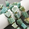 Raw Rough Natural Amazonite Beads Strands G-Z087-A04-1