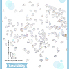 Transparent Electroplate Crushed Glass Craft GLAA-SC0001-98A-01-2