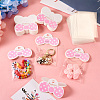 100Pcs Foldable Bowknot Paper Hanging Header CDIS-TA0001-21-7