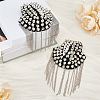 Fashionable Punk Style Chain Tassel Epaulettes DIY-WH0304-475P-4