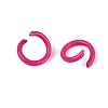 Spray Painted Iron Open Jump Rings IFIN-T017-04C-09-2
