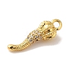 Rack Plating Brass Micro Pave Cubic Zirconia Pendant KK-A229-03A-G-2