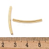 Brass Curved Tube Beads KK-H503-04G-01-3