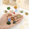 12Pcs 6 Colors Transparent Glass Pendants GLAA-TA0001-73-5