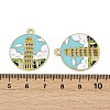 Alloy Enamel Pendants ENAM-V001-02D-G-3