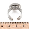 304 Stainless Steel Cuff Ring Components SA-CBA82C8-03E-P-3