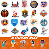 50Pcs Basketball Themed PVC Self-Adhesive Stickers PW-WG86843-01-3