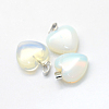 Heart Opalite Pendants G-Q371-10-2