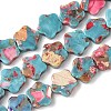 Dyed Synthetic Imperial Jasper Beads Strands G-D337-10mm-B04-2