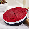 15 Yards Three Color Polyester Striped Ribbon OCOR-WH0078-120A-4