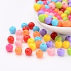 Mixed Color Acrylic Jewelry Beads X-PAB702Y-1