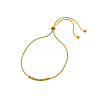 304 Stainless Steel Round Beaded Round Snake Chains Slider Bracelet for Women BJEW-A26-03-24-1-1