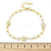 Brass Cable Chains Link Bracelets BJEW-C083-15G-5