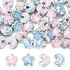 20Pcs 4 Styles Opaque Acrylic Beads OACR-YW0004-37-1