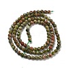 Natural Unakite Beads Strands G-B088-C15-03-3