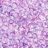 Baking Paint Electroplate Transparent Glass Seed Beads SEED-N006-07J-3