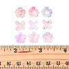 Metal Enlaced Acrylic Bead Caps OACR-FS0002-49B-5