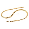 304 Stainless Steel Twist Chain Necklaces for Women NJEW-G140-08A-G-2