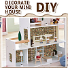 Mini Dollhouse Living Room Bedroom Wallpaper DIY-WH0504-841A-05-5