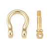 Brass D-Ring Anchor Shackle Clasps KK-WH0020-02-3