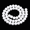 Opaque Solid Color Glass Beads Strands X-GLAA-T032-P8mm-02-3