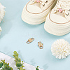 Alloy & Resin Shoelace Charms FIND-CP0002-94E-3