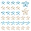 70Pcs 2 Colors Opaque Resin Cabochons RESI-PH0002-80-1