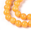 Dyed Natural Mashan Jade Round Beads Strands G-T139-6mm-67A-4