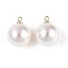 ABS Plastic Imitation Pearl Pendants FIND-H052-01I-01G-4
