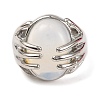 Oval Opalite Finger Ring G-Q184-06D-P-2