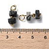 Natural Netstone Cuboid Beaded Pendants STAS-C120-02G-01-3