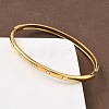 304 Stainless Steel Hinged Bangles for Women BJEW-C132-02G-2