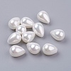 Shell Pearl Half Drilled Beads X-BSHE-G017-11x8mm-17-1