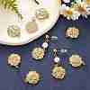 10Pcs Brass Pendants ZIRC-SZ0004-40-5