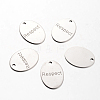 Non-Tarnish Spray Painted 201 Stainless Steel Pendants LS-STAS-I048-L05-1