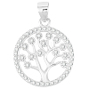 1Pc Rhodium Plated 925 Sterling Silver Pendants STER-BBC0008-33-1