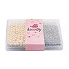 Kissitty 400Pcs 4 Colors Iron Corrugated Beads IFIN-KS0001-03-7