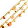 Handmade Natural Red Agate Beaded Chains CHC-M024-01G-03-1