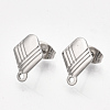 Non-Tarnish 304 Stainless Steel Stud Earring Findings X-STAS-S079-60B-2