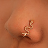 Brass Snake Clip on Nose Rings WGF4B6F-01-1